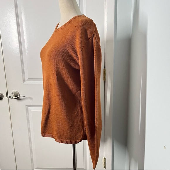 Pierre Cardin vintage 100% cotton terracotta sweater size S - Picture 9 of 12